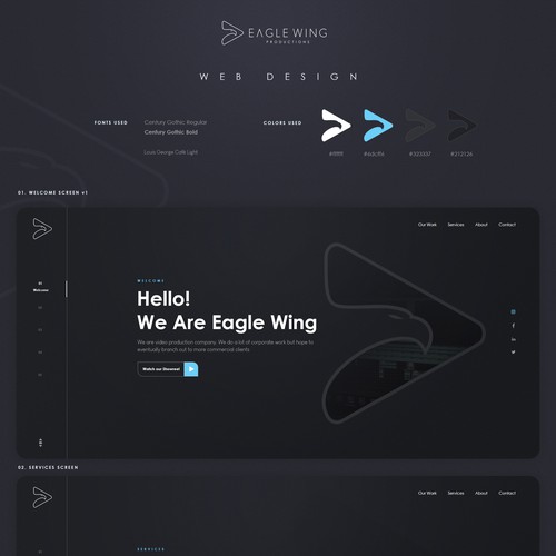 A Cinematic Video Production Company Website Design von bee.dee