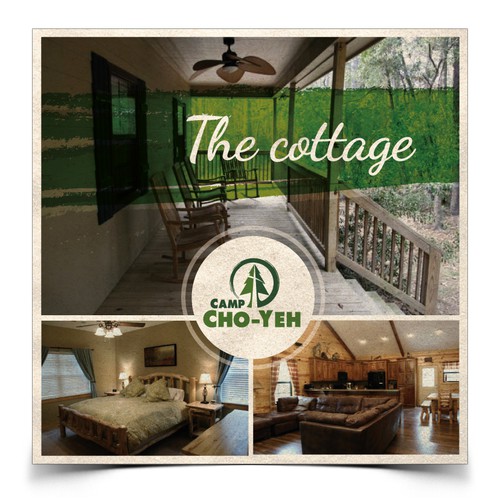 Create 3 coordinating marketing postcards for Camp Cho-Yeh Design por CR75™