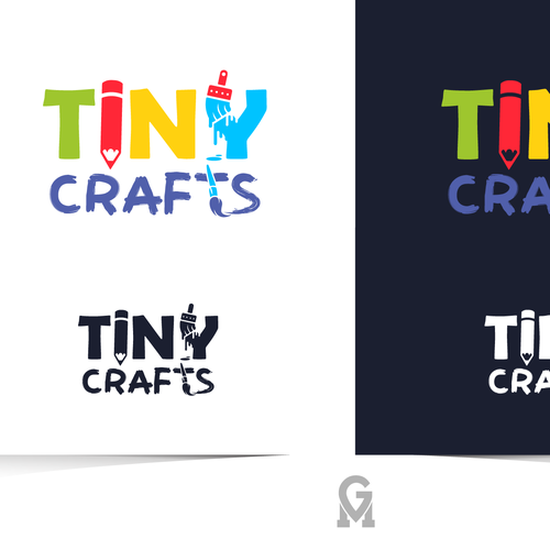 Miniature craft kit logo- please use craft elements in logo Design by M.G. designs