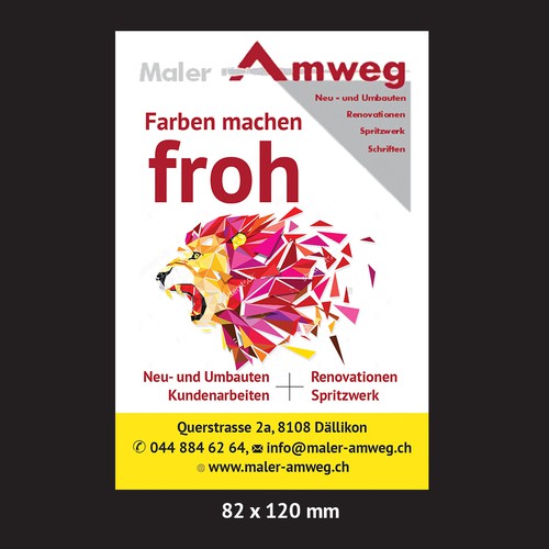 Postal, flyer o impreso propuesta en el concurso por Brushwork D' Studio