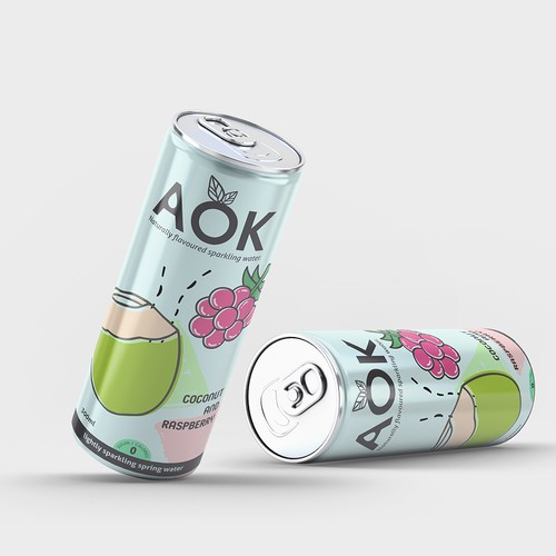 Flavoured sparkling water packaging design Design by Moi_Designers