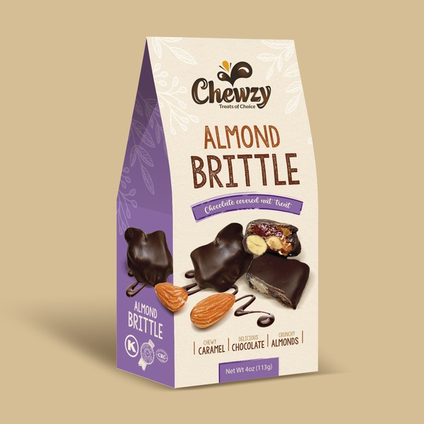 Chewzy almond brittle pack