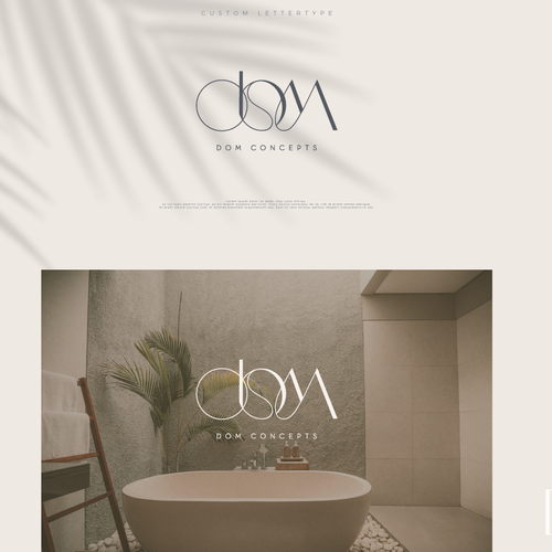 3 Letter Minimalistic interconnected Logo with Clean Lines Design by CrissVons