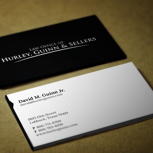 Use our law firm logo to make business cards Design by mad_best2