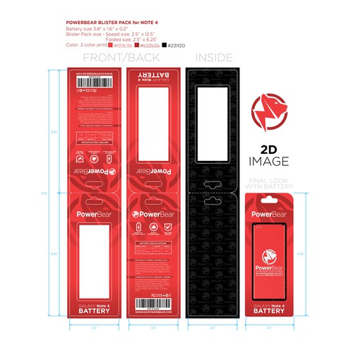 Cell phone blister clearance packaging