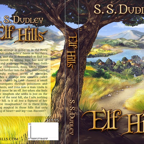 Book cover for children's fantasy novel based in the CA countryside Diseño de RVST®
