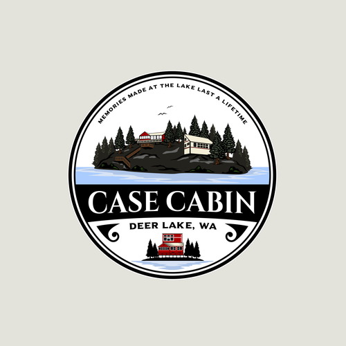 Lake cabin logo design Design by Mr. Rious ⚡