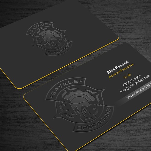 Business Card & Letterhead for Armed Security Agency Design by Roni_