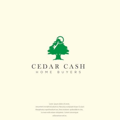 Website logo for house buying company www.cedarcashhomebuyers.com Design by congkek123