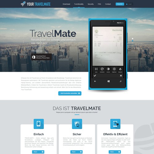 Landing page design contest entry by Progressive