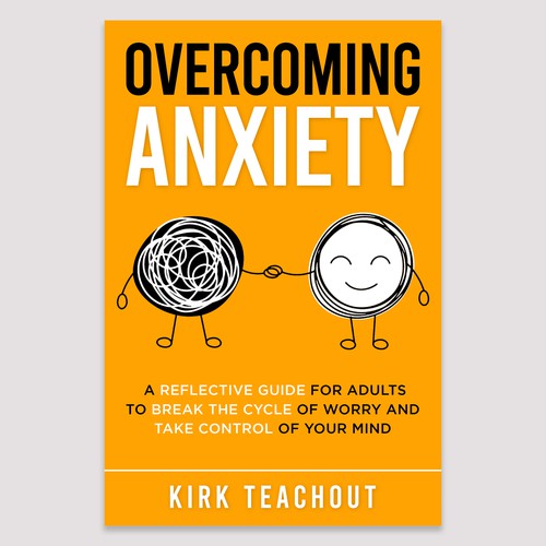 Design A Brand Building Book Cover For Overcoming Anxiety Design by Unboxing Studio
