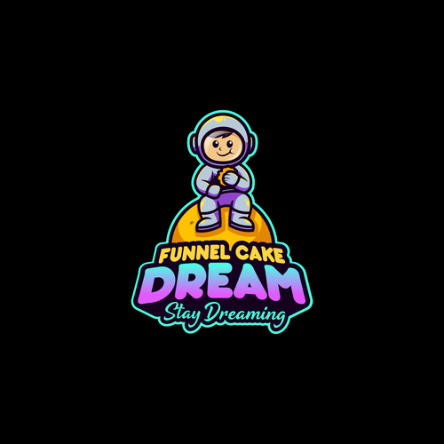 Design a Fun and hip logo for a food truck serving Funnel Cakes Design by 2K Desain