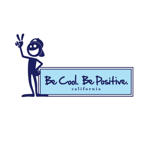 Be Cool. Be Positive. | California Headwear Diseño de Muriel c