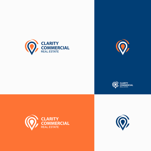 Logo + Brand Guide for Clarity Commercial Real Estate Design by Ronaldy
