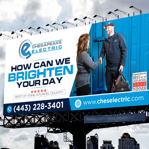 Chesapeake Electric Billboard Design by icon89GraPhicDeSign