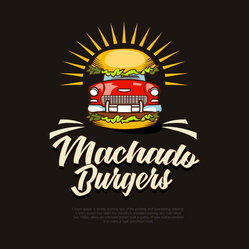 Old school burger joint with new new school branding. Design by Safflower YES