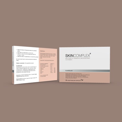 Box design for a advanced skin care supplement Design by akwas