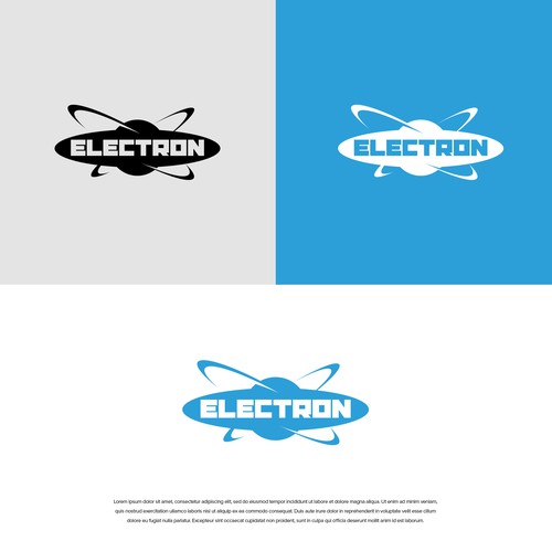 Newlogo designwith the electron drawn as a solid logo Diseño de Mr.CreativeLogo