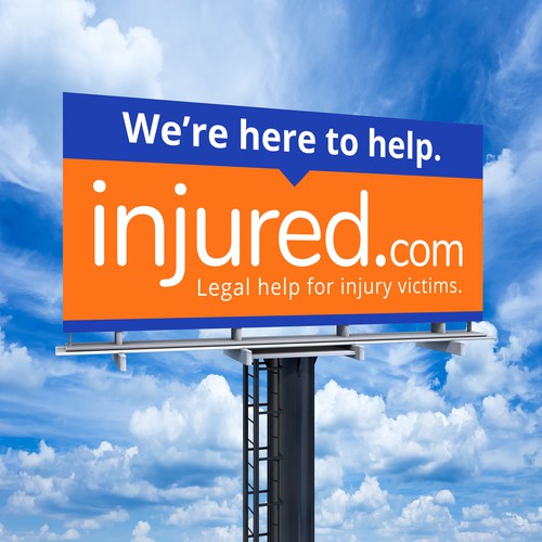 Injured.com Billboard Poster Design Design by SoftSkills