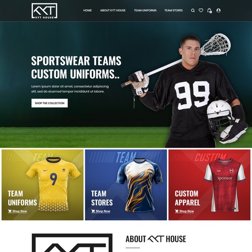 KYT House - Apparel Co Website Design Design by Designs Alpha