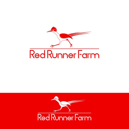 Create a roadrunner logo for Red Runner Farm Design by Jakob U.