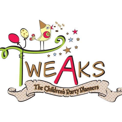 logo for Tweaks - The Children's Party Planners Design by piripal