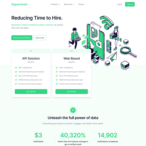 Design a Modern 1 page website for a software Startup! Design by Vittorio Longo