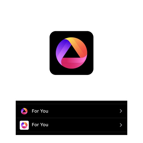 For You social media algorithm icon (app icon) Design von Luckart.id