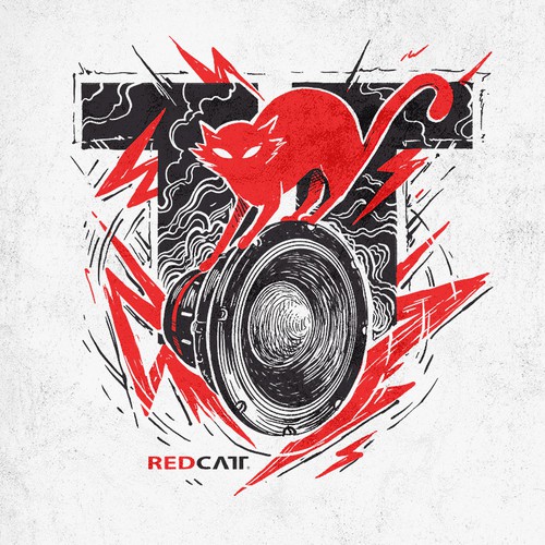 T-shirt design for audio brand Design by -Z-