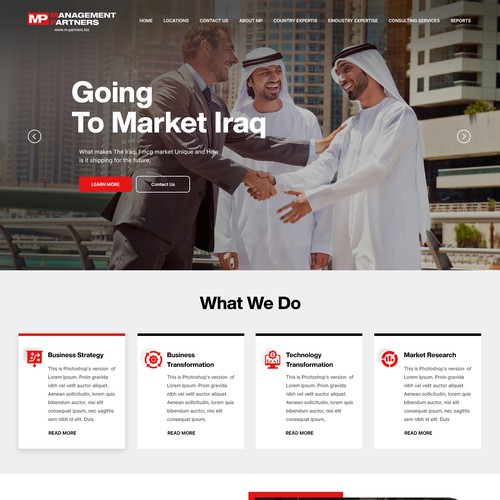 Designs | MP Website Redesign | Web page design contest