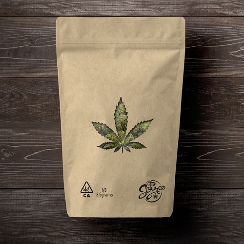 Cannabis Flower Bag Design Design by ░md