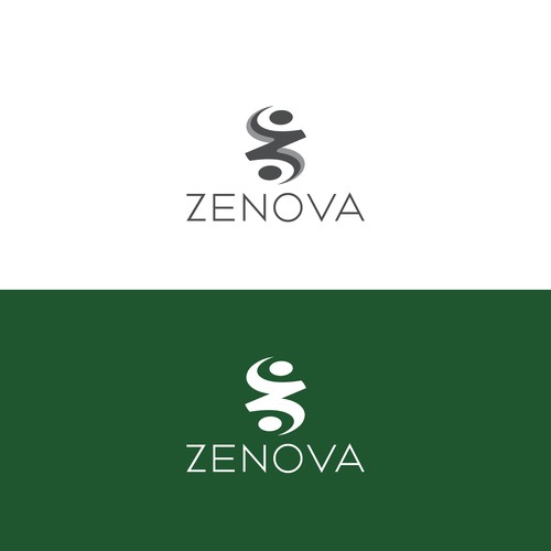 Zenova Logo: Revolutionary suite of health and wellness mobile apps Diseño de innovasyon