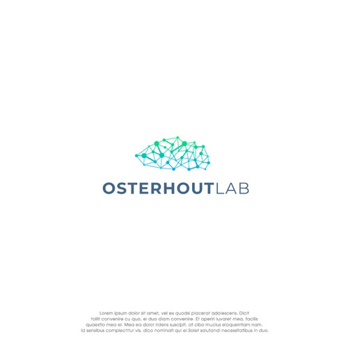 Logo for a scientific lab studying how the immune system communicates with the brain Design by oakbrand™