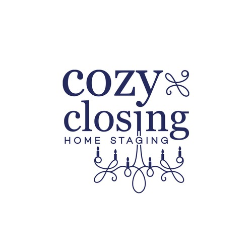 "Cozy Closing Home Staging Unique Logo" Design by Pixelsoldier
