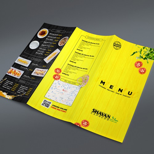Design a menu for middle eastern restarant Design by Levy Camara