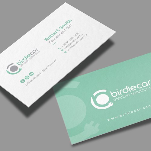 business card for company called birdie Design by muaz™