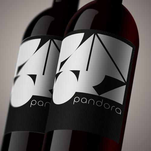 Design a Wine Label called 'Pandora' Diseño de riklisci