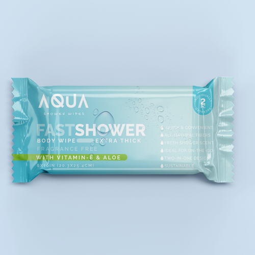 AQUA SHOWER WIPES :D Design by Sayyed Jamshed