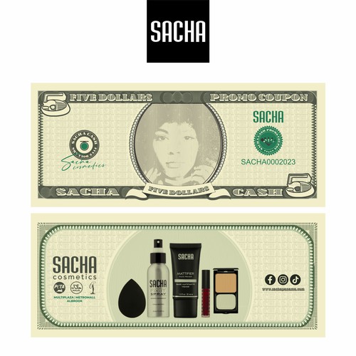 Sacha Cash Design by Grafisart Creative