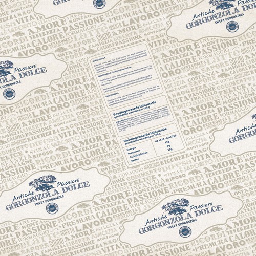 Design a product label set for an Italian Cheese Réalisé par ProveMan