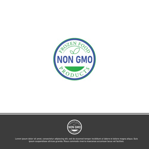 Food Packaging NON-GMO Logo Design réalisé par ©Zone™