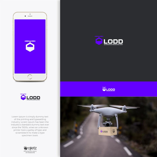 lodd - Design the modern logo of a drone delivery services venture Design by ojietz