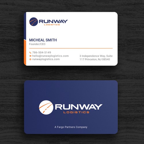 Runway Logistics Business Card Design by Roni_