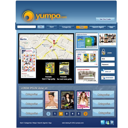 Create the next website design for yumpu.com Webdesign  Design by reprep