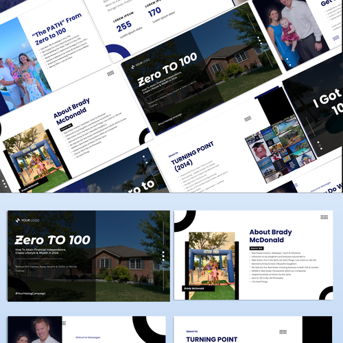 Re Design Black and White Webinar Presentation Design by Dhimas Andrian