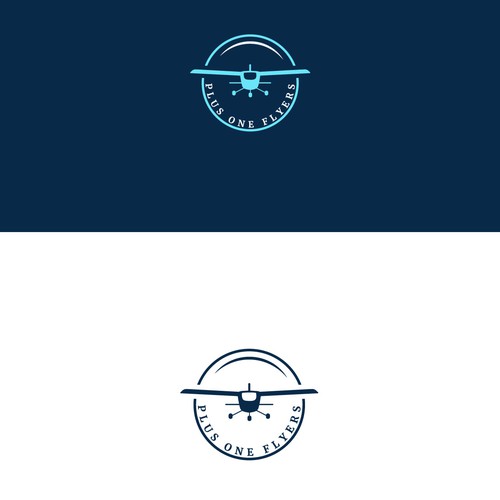 Airplane themed logo for private pilot flying club! Design by Logicainfo ♥