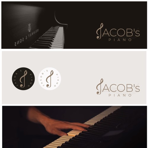 Piano related logo for my popular YouTube brand Design réalisé par danil_crea