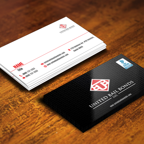 Creative eye catching business card design for bail bonds company Design by ifranciskovic024