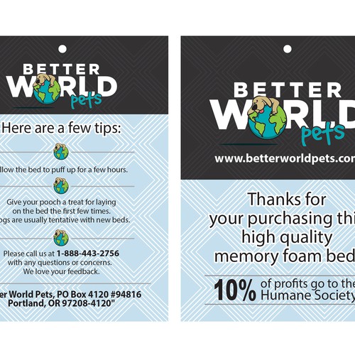 Better world store pets dog bed