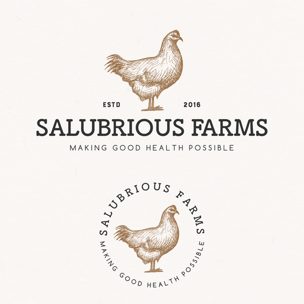Logo design and brand identity pack for Salubrious Farms.